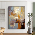 “Pastel Abstract Fusion” - Pastel Multicolor Abstract Painting PS0608