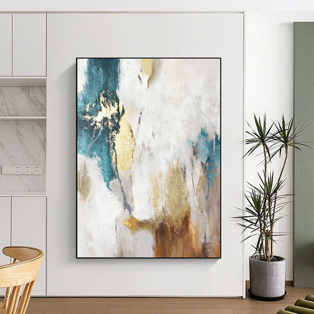 “Elegant Abstract with Gold Accents” - Abstract Luxury Painting On Canvas PT1924