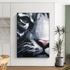 “Expressive Tiger Face” Painting On Canvas PT1454