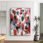 “Color - Drip Abstract Chaos” - Abstract, Emotion - Charged Painting On Canvas PT1585