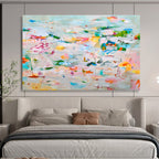 Colorful Eclectic Abstract Painting On Canvas DKS036
