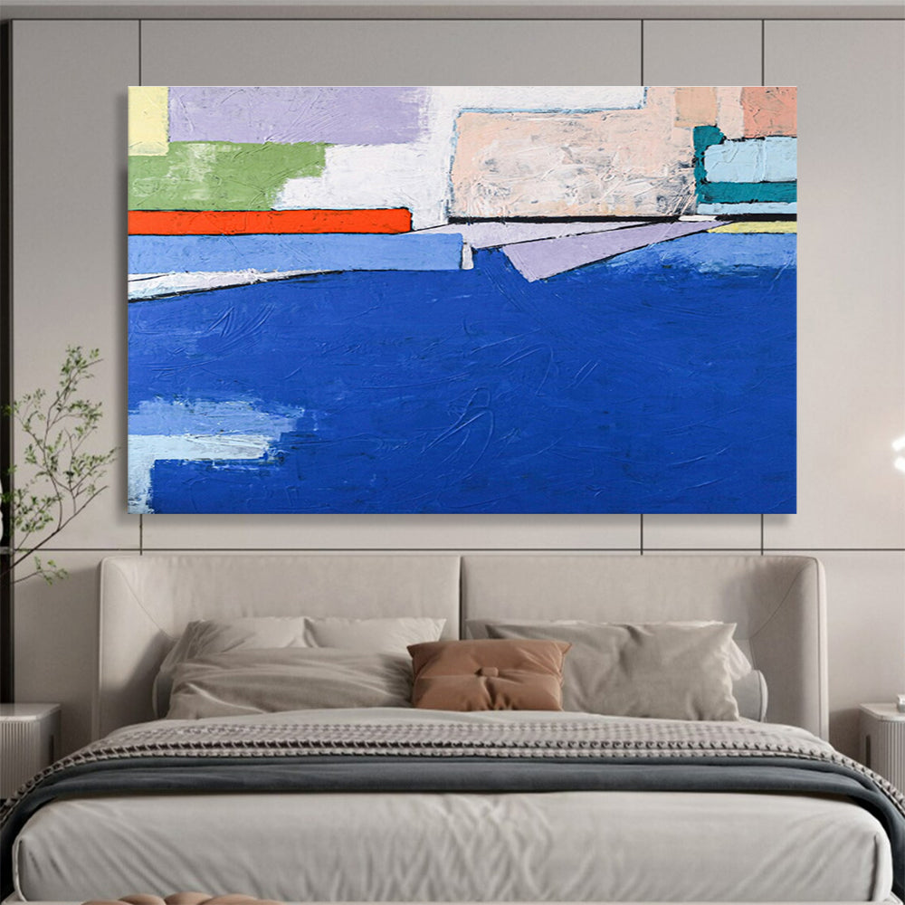 “Colorful Abstract Horizon” - Abstract Painting on Canvas DKS575