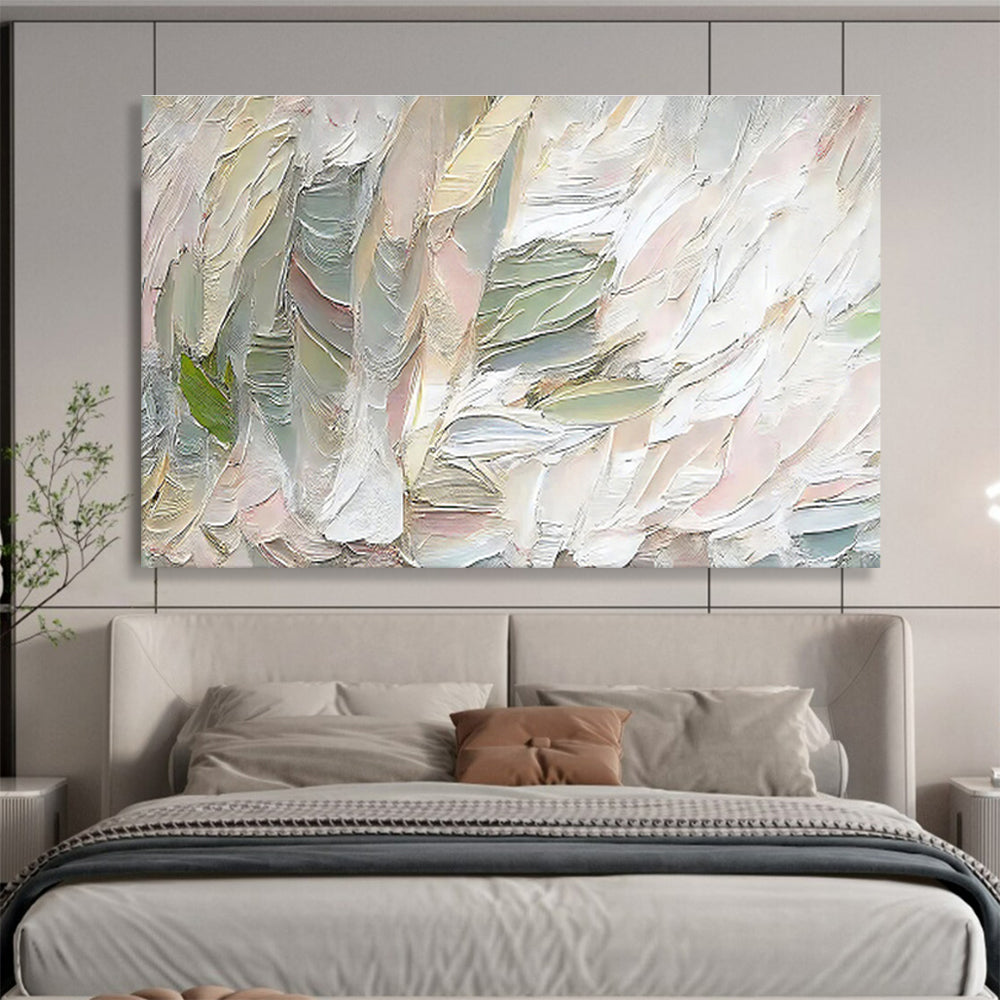 “Teal, Gold, and Pink Abstract Fusion” Abstract Painting On Canvas DKS261