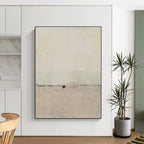 “Subtle Abstract in Beige & Gray” - Abstract - Inspired Minimalist Painting On Canvas PT1420