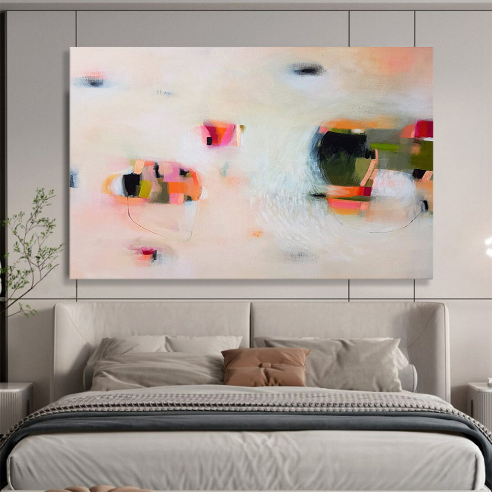 Soft Abstract Composition Painting On Canvas DKS034