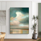 “Soft Sky Abstract” - Impressionist - Inspired Painting On Canvas PT1357