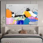 “Color Burst Abstract” - Abstract Expressionist Painting On Canvas PT267