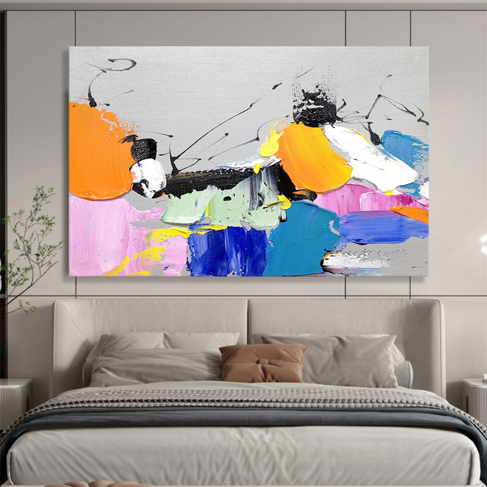 “Color Burst Abstract” - Abstract Expressionist Painting On Canvas PT267