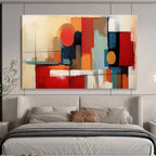 “Color - Block Abstract” - Modern Geometric Painting On Canvas PT219