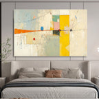 “Colorful Geometric Abstract” - Geometric Abstract Painting, Fits Creative Studio & Game Room DKS614