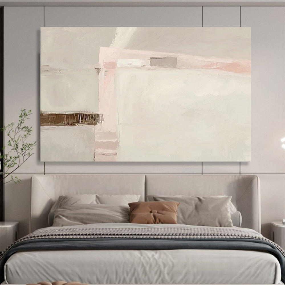“Soft Pastel Abstract” - Minimalist Abstract Painting On Canvas DKS432
