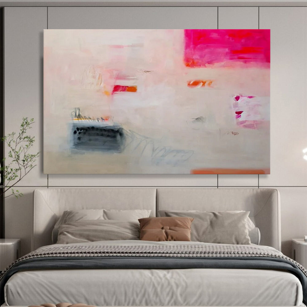 “Subtle Color Shapes” - Minimalist Acrylic Painting on Canvas PT1502