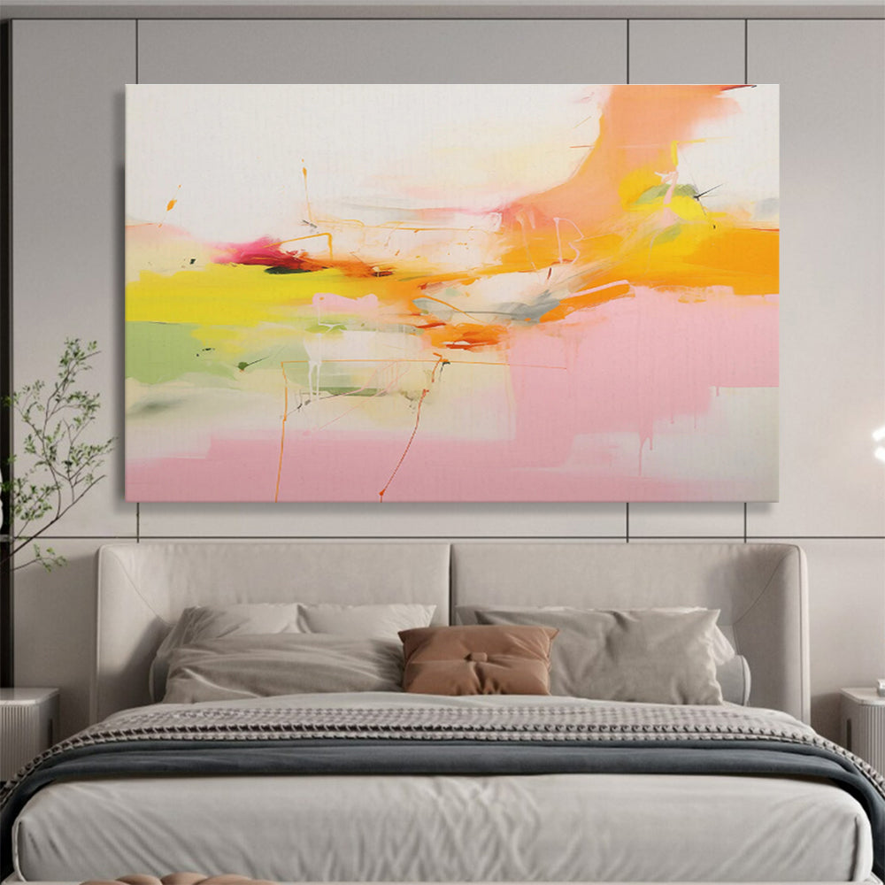 “Sunny Color Fusion” - Bright Abstract Painting On Canvas DKS490