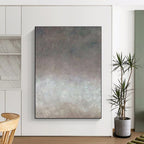 “Gradient Gray Abstract” - Gray Abstract Gradient Painting On Canvas PS0562