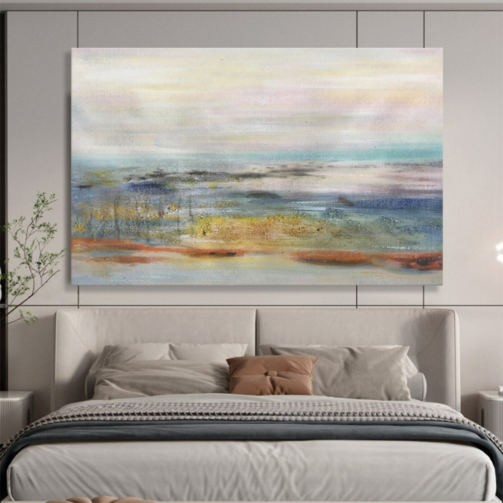 “Pastel Landscape Dream” Abstract Painting On Canvas DKS300