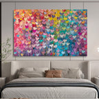 “Rainbow Hearts Collage” - Pop Art - Painting On Canvas PT1759