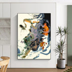 “Colorful Swirls” - Abstract Expressionist Painting On Canvas PT2312