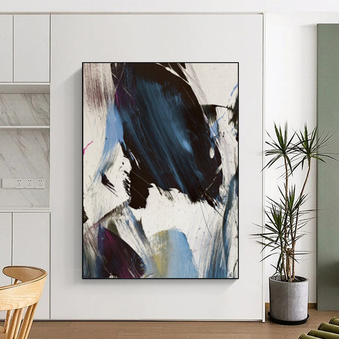 “Colorful Abstract Fusion” - Bold Hues & Dynamic Strokes Painting On Canvas DS186