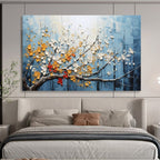 “Textured Blossom Tree Abstract” - 3D - Like Abstract Painting On Canvas PT160