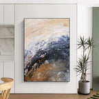 “Earth - Toned Abstract Swirl” - Abstract Landscape - Inspired Painting On Canvas PS0009