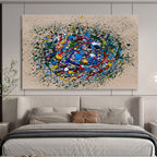 “Colorful Splatter Cosmos” Painting On Canvas DKS304