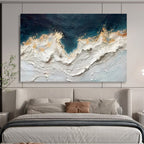 “Textured Ocean Waves” - Impasto Seascape - Painting On Canvas PT1749