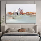 “Impressionistic Venetian Scene” - Impressionistic Cityscape Painting, Ideal for European - Inspired Home & Art Gallery DKS631