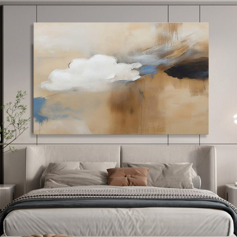 Soft Cloud - Inspired Abstract Painting On Canvas DKS090