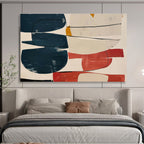 “Colorful Geometric Abstract Cluster” - Abstract Painting on Canvas, Great for Family Room & Creative Space DKS590