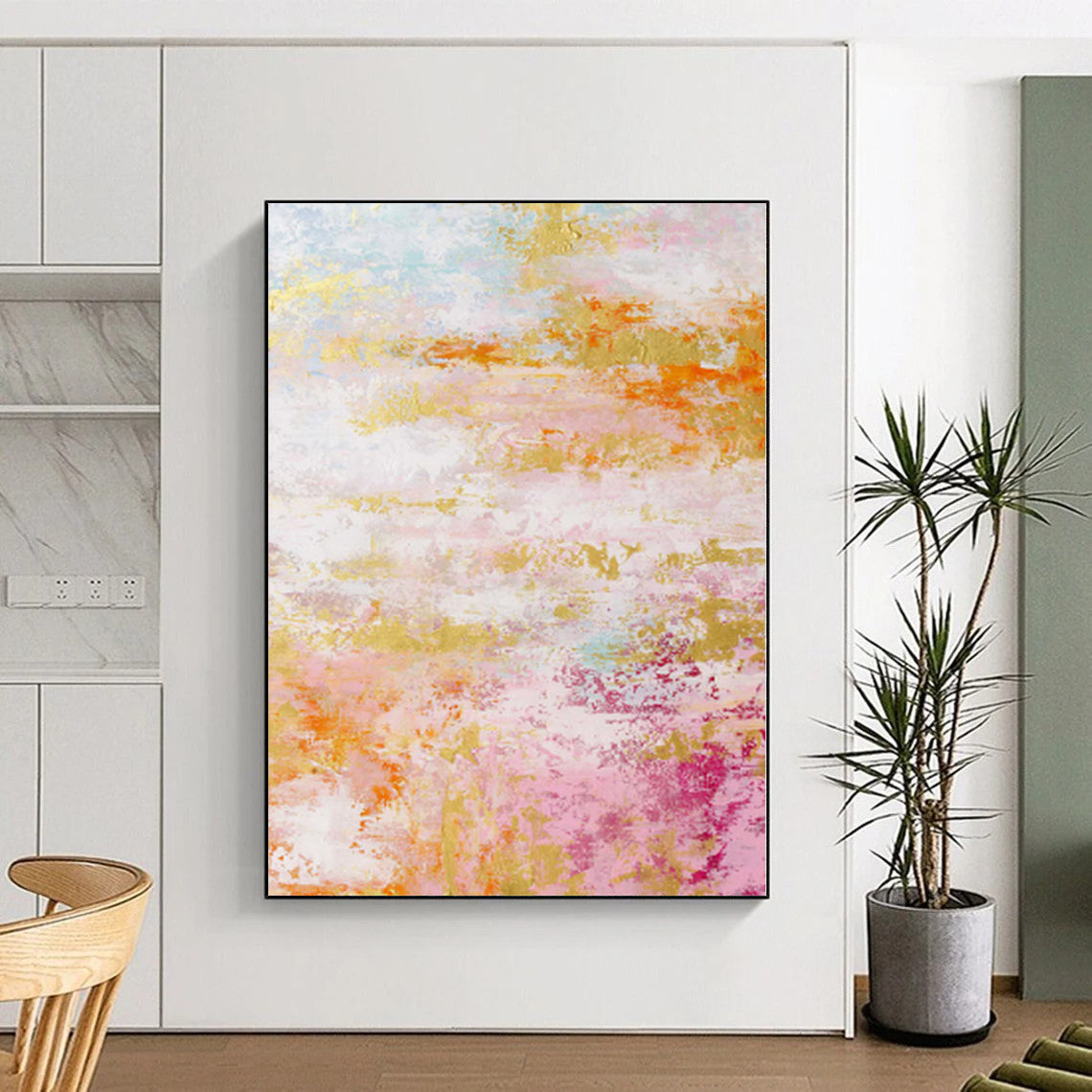 “Pastel Rainbow Abstract Dream” - Whimsical Abstract Painting On Canvas PS0047