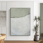 “Soft Green Leafy Watercolor” - Lush Foliage in Shades of Green Painting On Canvas DS241