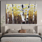 “Autumn Aspen Tree Landscape” - Landscape Painting, Great for Fall - Themed Room & Nature Lover’s Den DKS626