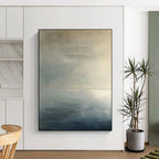 “Soft Tones Abstract” - Subtle Abstract Painting On Canvas DS299
