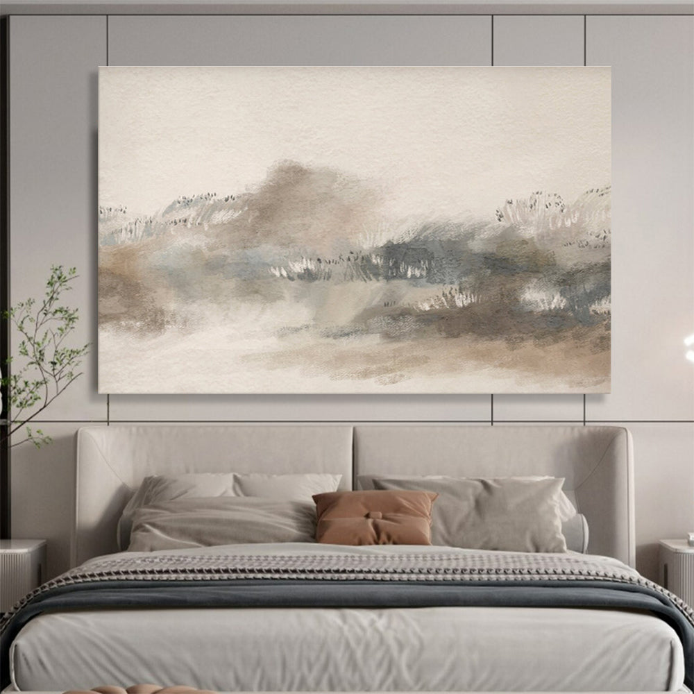 “Muted Earth - Tone Landscape” Landscape Painting On Canvas DKS244