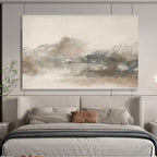“Muted Earth - Tone Landscape” Landscape Painting On Canvas DKS244