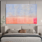 “Blue - Pink Gradient Sky” Abstract Painting On Canvas DKS280
