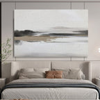 “Muted Landscape Hues” - Textured Oil Painting on Canvas DKS911