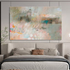 “Soft Pastel Abstract Layers” Abstract Painting On Canvas DKS203