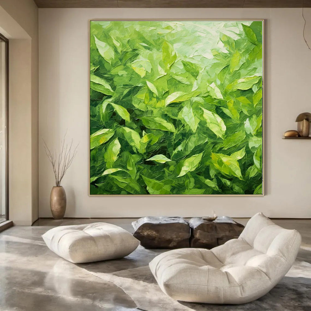 “Lush Leaf Realism” - Botanical Realist Painting On Canvas PS0200