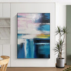 “Colorful Abstract Blur” - Abstract Expressionist Painting On Canvas PT1232