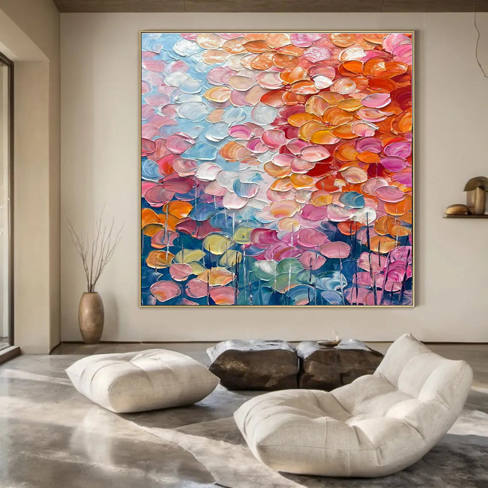 White with Textured Patterns "Linear Serenity" Abstract Painting On Canvas PS1482