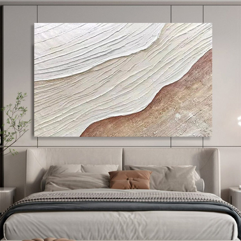 “Textured Wave Abstract” - Abstract Painting On Canvas DKS525