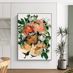 “Vibrant Floral Bouquet” - Bold Colors with Expressive Brushstrokes Painting On Canvas DS217