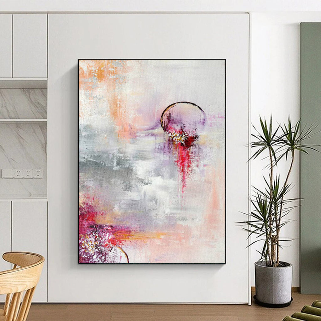 “Dreamy Moonlit Abstract” - Fantasy - Inspired Abstract Painting On Canvas PS0038