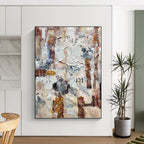 “Colorful Textured Abstract” - Abstract Expressionist Painting On Canvas PT1302