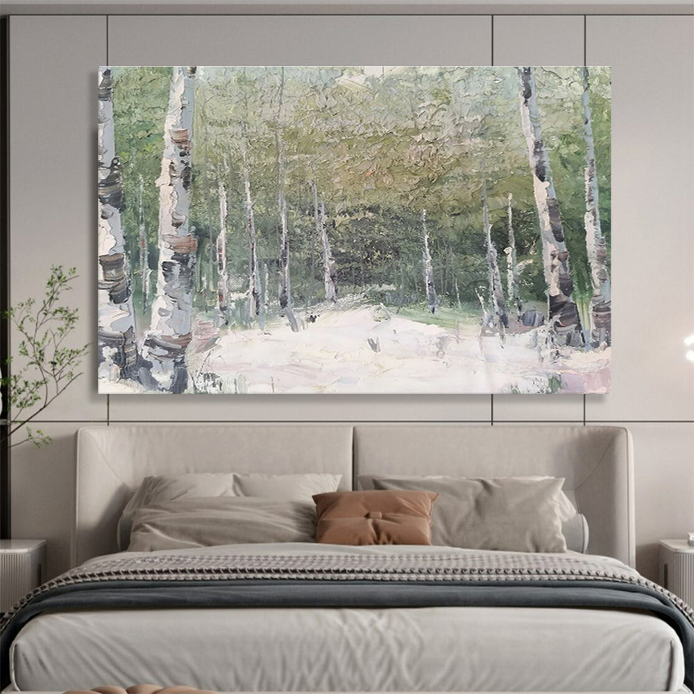 “Aspen Forest Landscape” - Landscape Painting, Great for Nature - Inspired Bedroom & Rustic Living Room DKS629