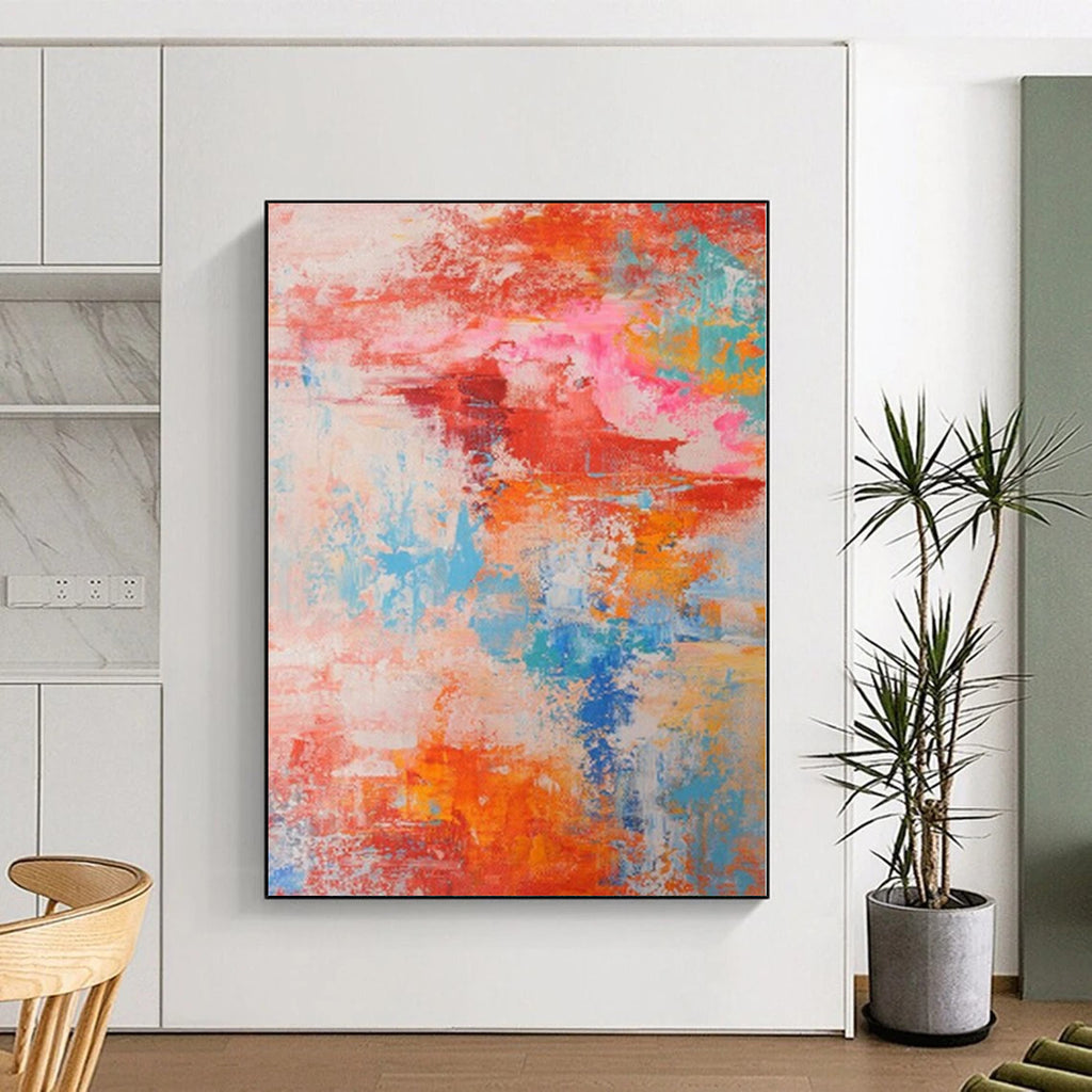 “Colorful Abstract Fusion” - Abstract Expressionist Painting On Canvas PS0031
