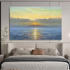 “Serene Sea Sunset” - Realistic Oil Painting On Canvas DKS883