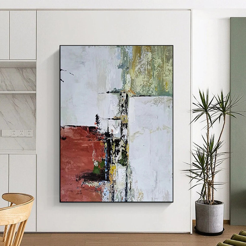 “Colorful Abstract Layers” - Abstract Landscape Painting On Canvas DS039