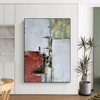 “Colorful Abstract Layers” - Abstract Landscape Painting On Canvas DS039
